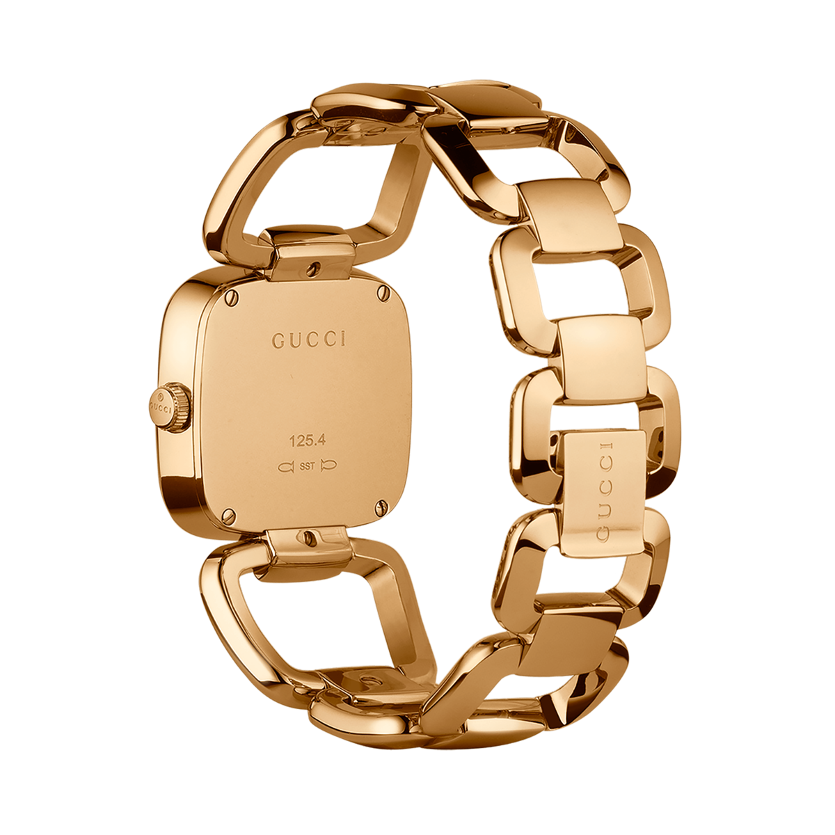 Gucci G-Gucci Brown Dial PVD Gold Plated Womens Quartz Watch YA125511