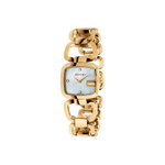 Gucci G-Gucci Mother of Pearl Diamond Set Dial PVD Gold Plated Womens Quartz Watch YA125513
