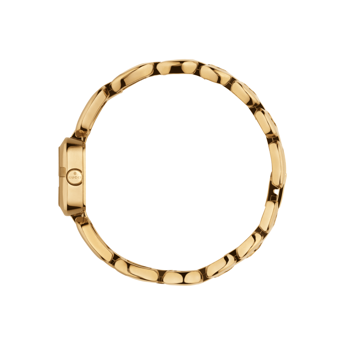 Gucci G-Gucci Mother of Pearl Diamond Set Dial PVD Gold Plated Womens Quartz Watch YA125513