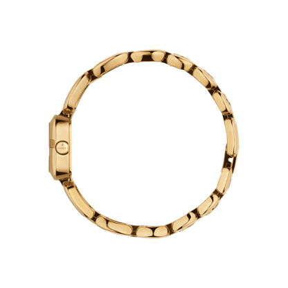 Gucci G-Gucci Mother of Pearl Diamond Set Dial PVD Gold Plated Womens Quartz Watch YA125513