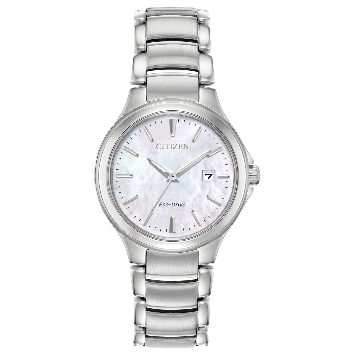 Citizen Eco-Drive Chandler Mother of Pearl Dial Stainless Steel Watch EW2520-56Y