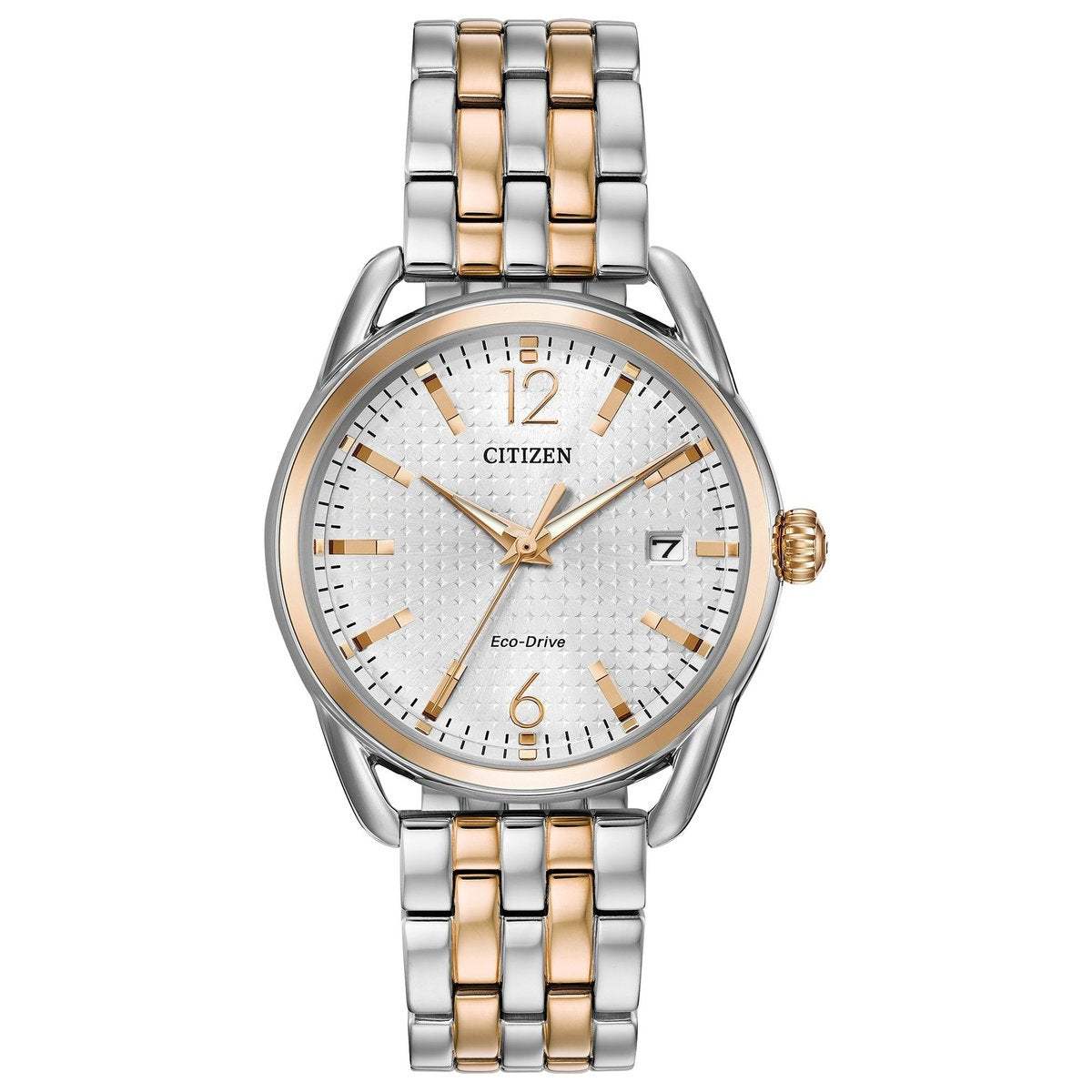 Citizen Eco-Drive LTR Long Term Relationship Silver Dial Two Tone Womens Watch FE6086-74A