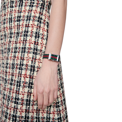 Gucci G-Frame Multi-Colour Mother-of-Pearl Dial Stainless Steel Womens Quartz Watch YA147404