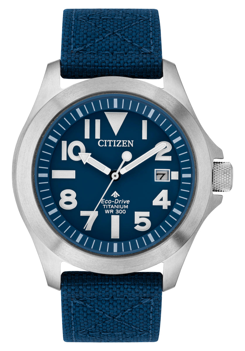 Citizen Eco-Drive Promaster Tough Blue Dial Titanium Mens Watch BN0118-12L