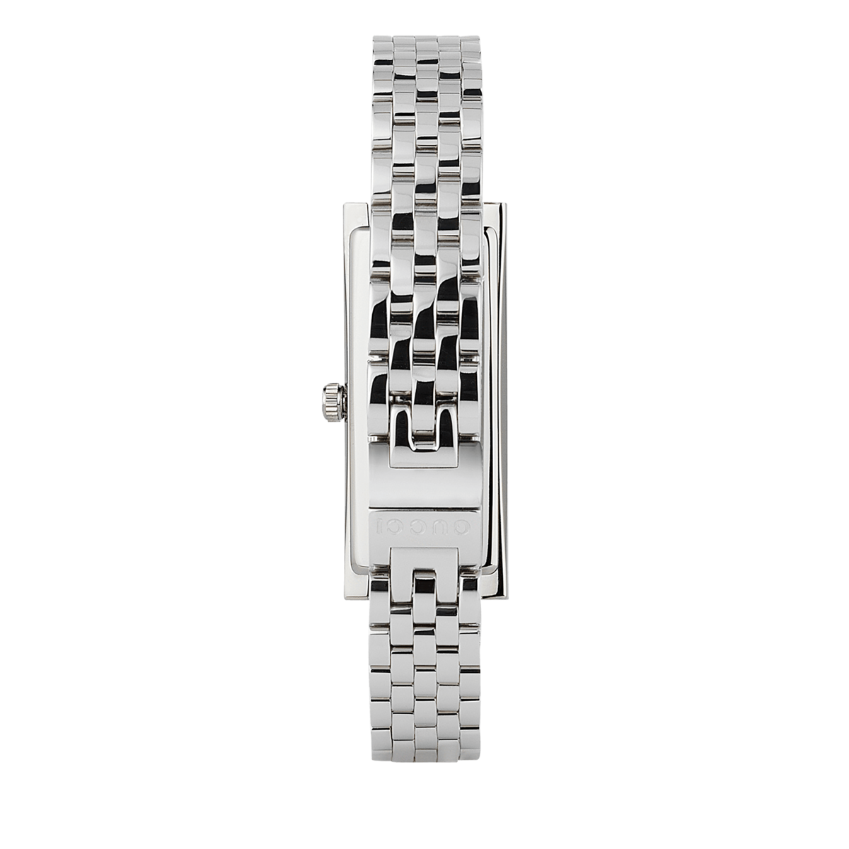Gucci G-Frame Black Diamond Set Dial Stainless Steel Womens Quartz Watch YA127504