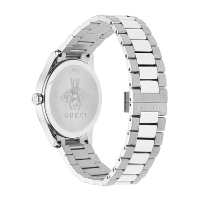 Gucci G-Timeless Feline Silver Dial Stainless Steel Unisex Quartz Watch YA1264095