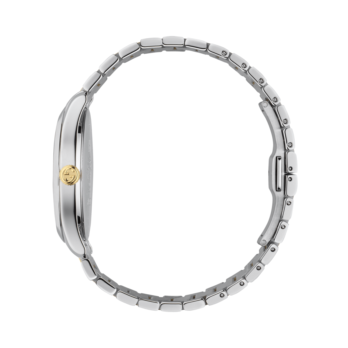 Gucci G-Timeless Snake Silver Dial Two Tone Unisex Quartz Watch YA1264075