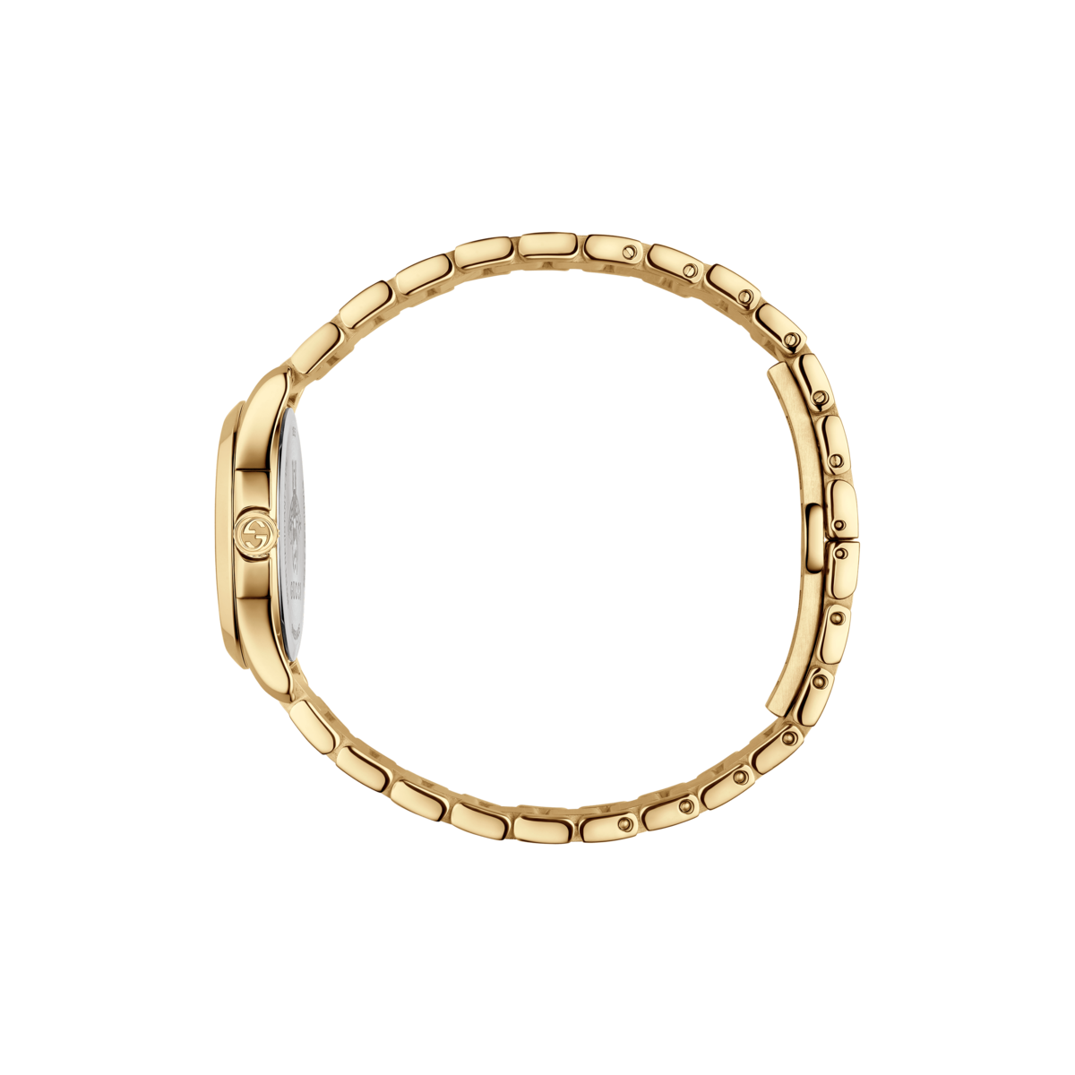 Gucci G-Timeless Silver Dial PVD Gold Plated Womens Quartz Watch YA126576
