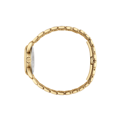 Gucci G-Timeless Silver Dial PVD Gold Plated Womens Quartz Watch YA126576