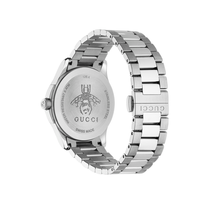 Gucci G-Timeless Black Dial Stainless Steel Unisex Quartz Watch YA1264029A
