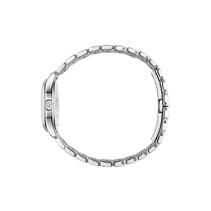 Gucci G-Timeless Black Dial Stainless Steel Womens Quartz Watch YA126573