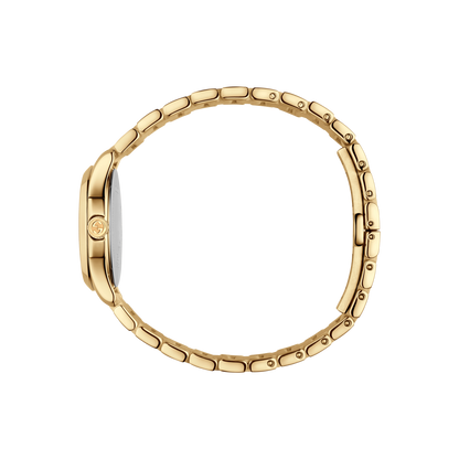 Gucci G-Timeless Diamante Pattern Dial PVD Gold Plated Womens Quartz Watch YA126553