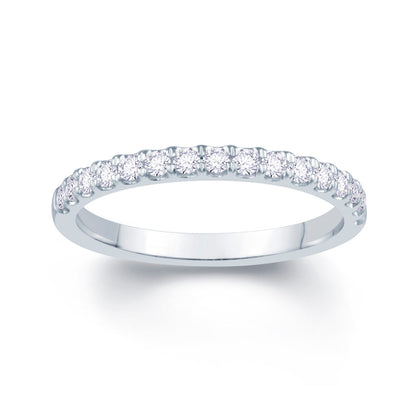 Platinum 0.55ct Diamond Split Claw Set 2.5mm Ring