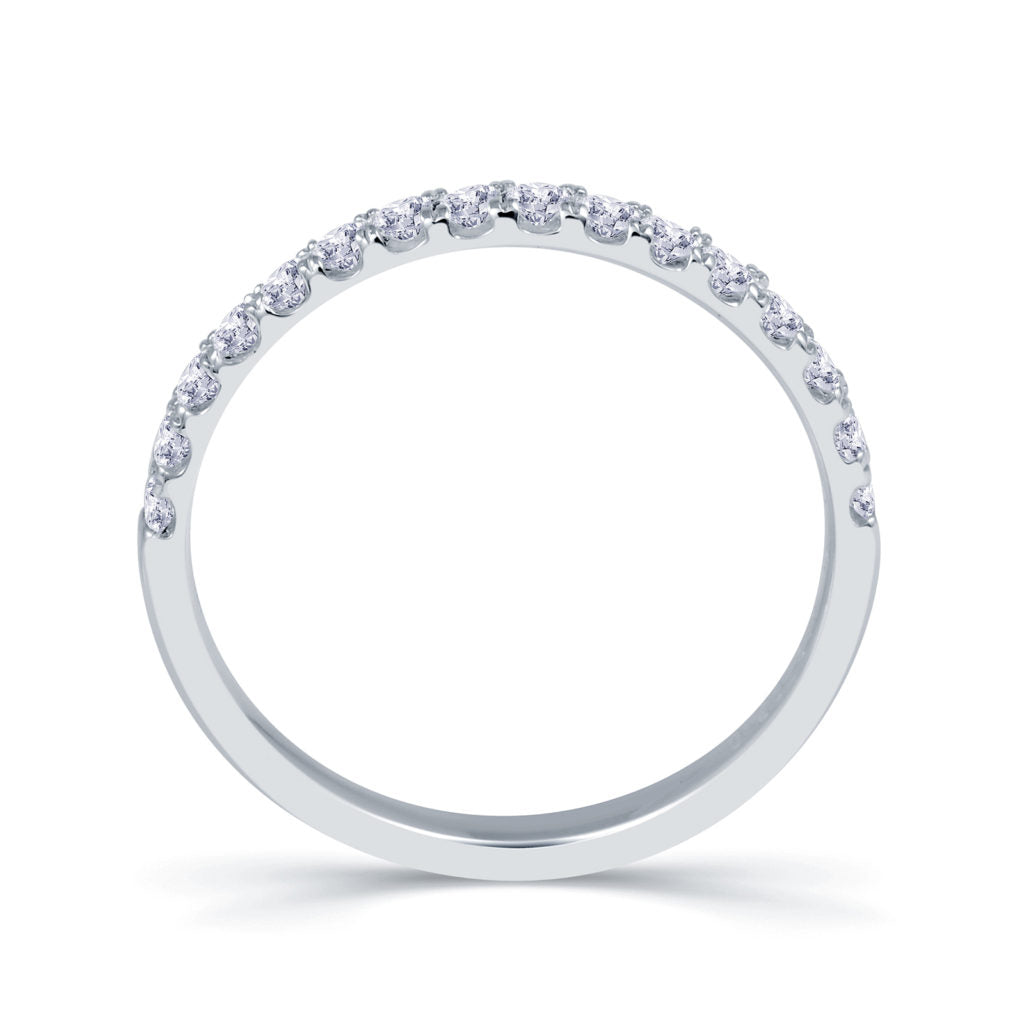 Platinum 0.55ct Diamond Split Claw Set 2.5mm Ring