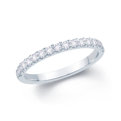 Platinum 0.55ct Diamond Split Claw Set 2.5mm Ring