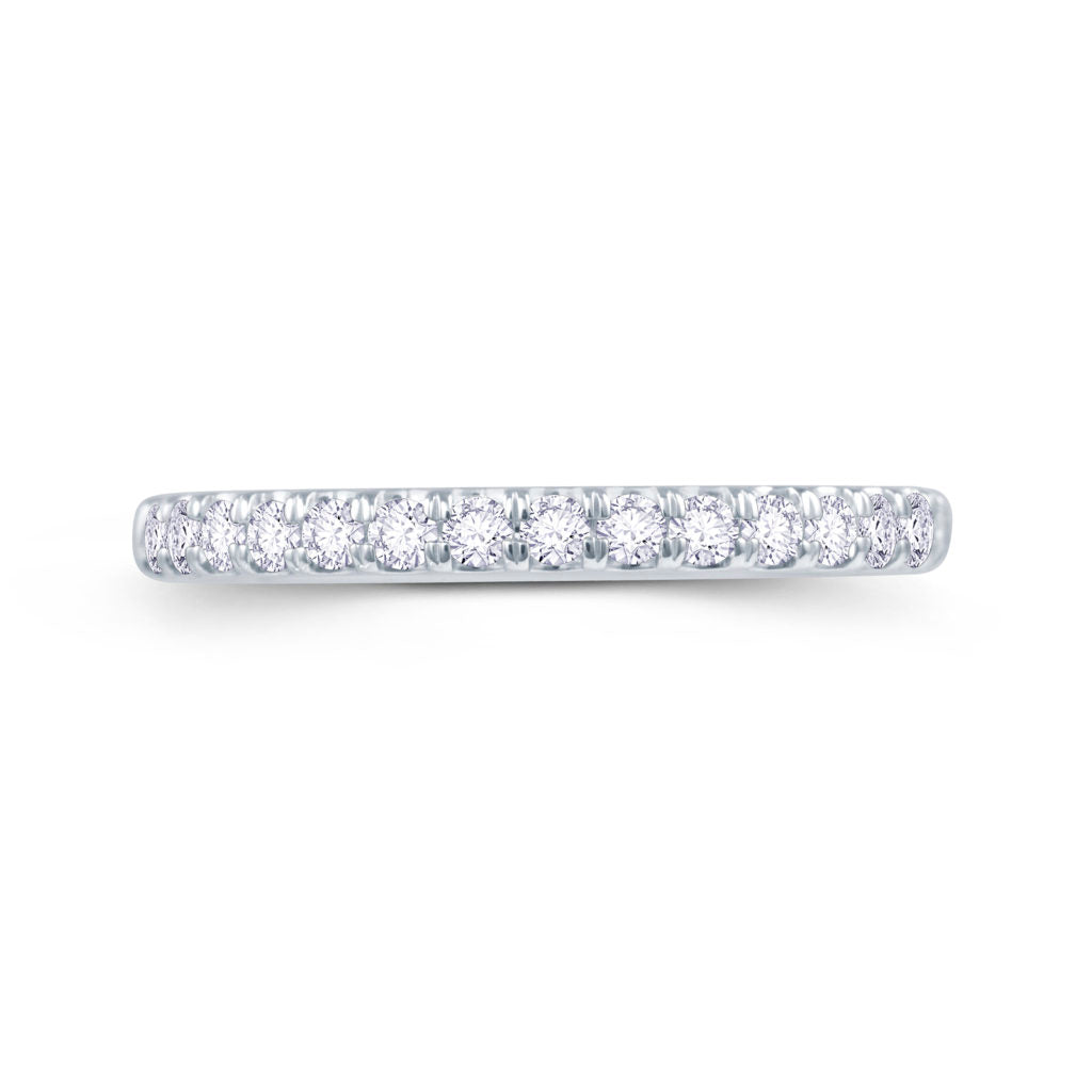 Platinum 0.55ct Diamond Split Claw Set 2.5mm Ring