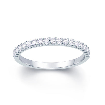 Platinum 0.30ct Diamond Split Claw Set 2mm Ring