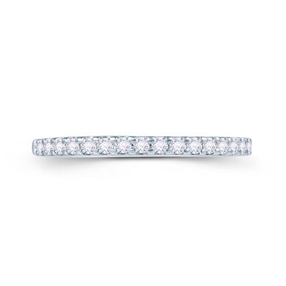 Platinum 0.30ct Diamond Split Claw Set 2mm Ring