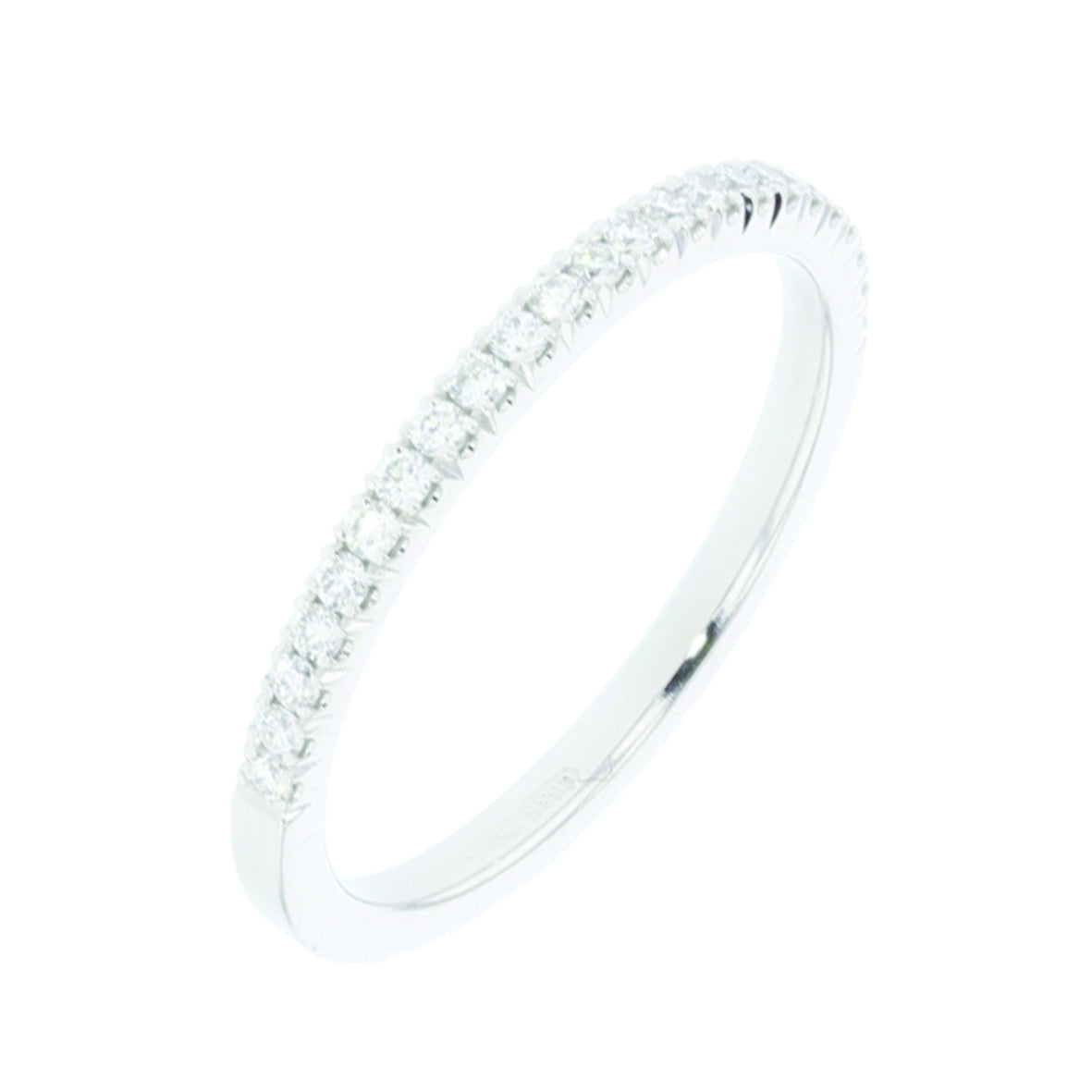 Charles Green & Son Castel Collection Platinum 0.23ct Brilliant Cut Diamond Half Eternity Ring