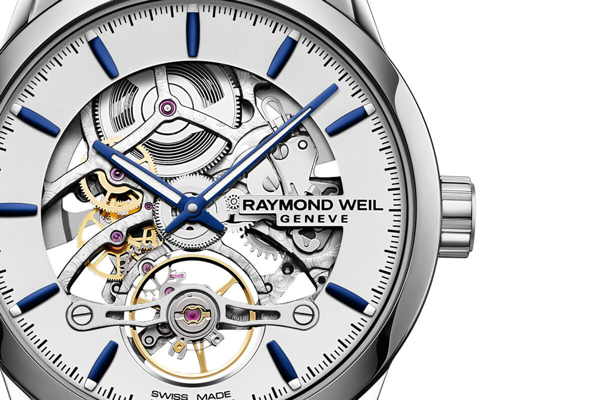 Raymond Weil Freelancer Calibre RW1212 Silver Skeleton Dial Stainless Steel Mens Watch 2785-ST-65001