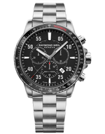 Raymond Weil Tango Black Dial Stainless Steel Mens Quartz Chronograph Watch 8570-ST1-05207