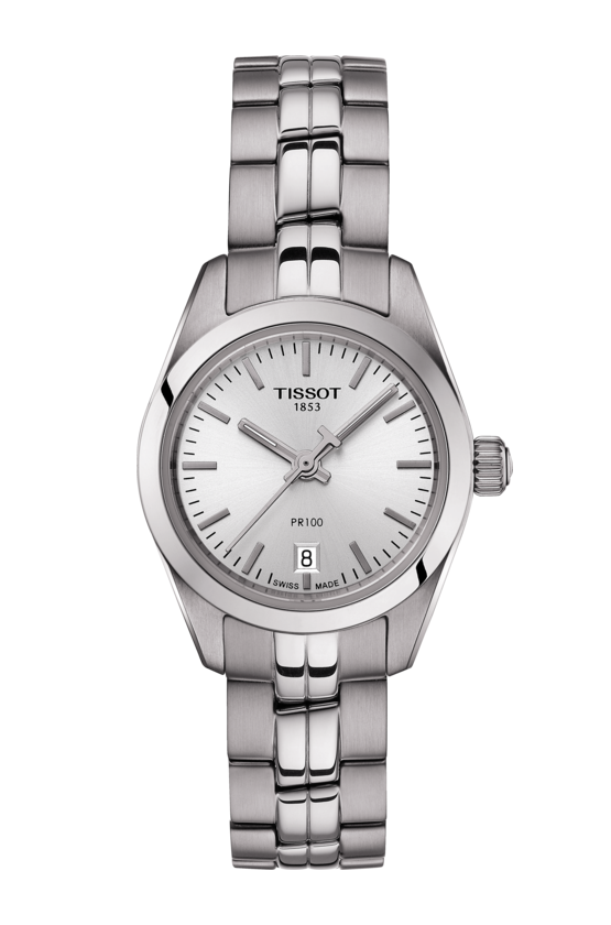 Tissot PR 100 Lady Small Silver Dial Stainless Steel Womens Quartz Watch T1010101103100