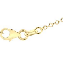 9ct 3 Colour Gold Cubic Zirconia Linked Rings Pendant Necklace
