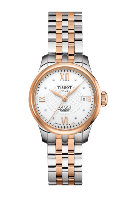 Tissot Le Locle Silver Diamond Set Dial Two Tone Womens Watch T41218316