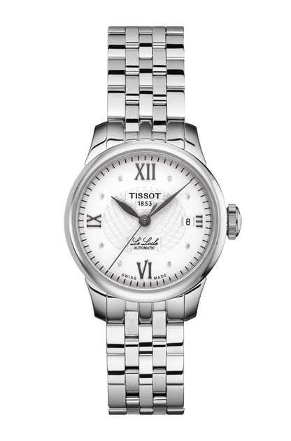 Tissot Le Locle Silver Diamond Set Dial Stainless Steel Womens Watch T41118316