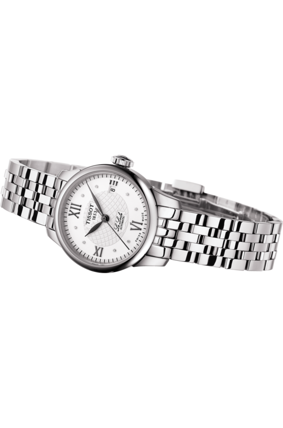 Tissot Le Locle Silver Diamond Set Dial Stainless Steel Womens Watch T41118316
