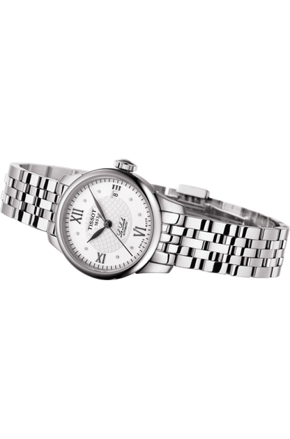 Tissot Le Locle Silver Diamond Set Dial Stainless Steel Womens Watch T41118316
