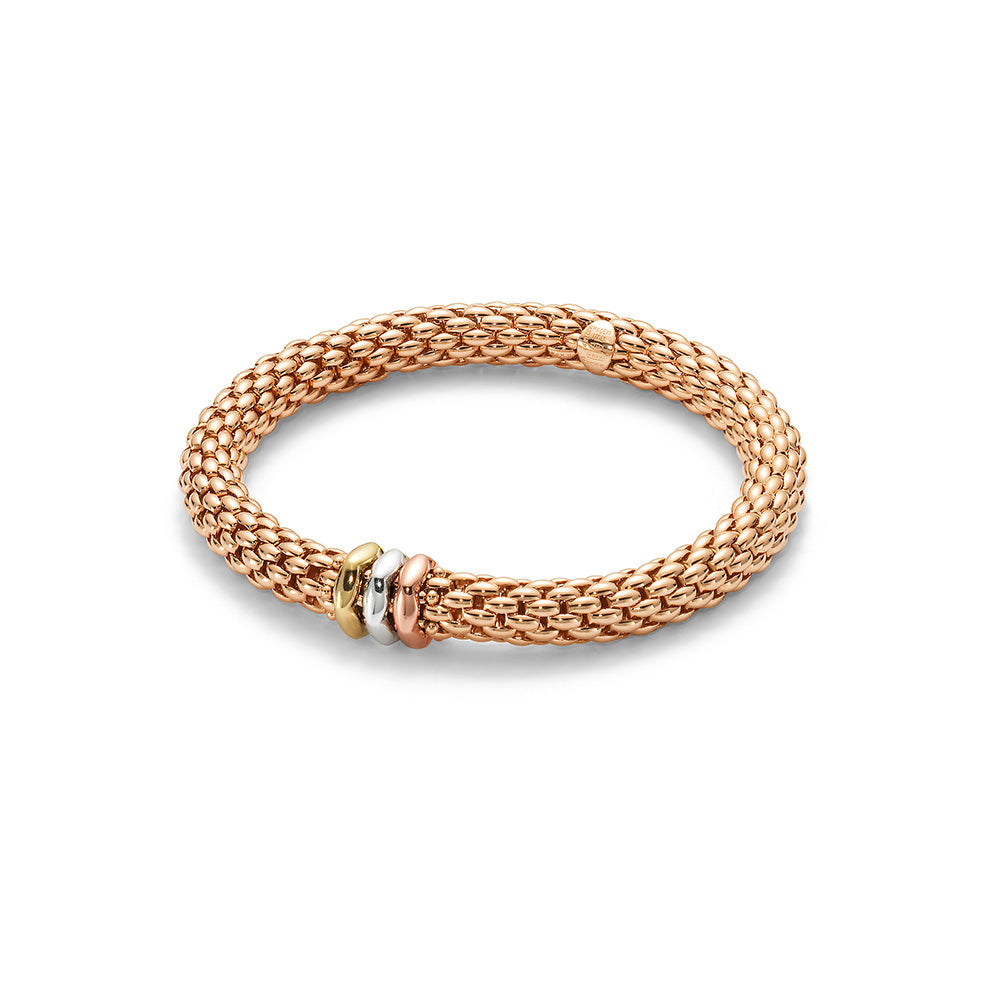 FOPE Flex'it Love Nest 18ct Rose Gold Bracelet