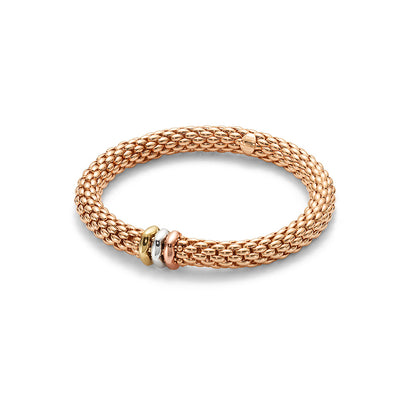 FOPE Flex'it Love Nest 18ct Rose Gold Bracelet