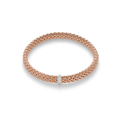 FOPE Flex'it Vendôme 18ct Rose Gold & Diamond Bracelet