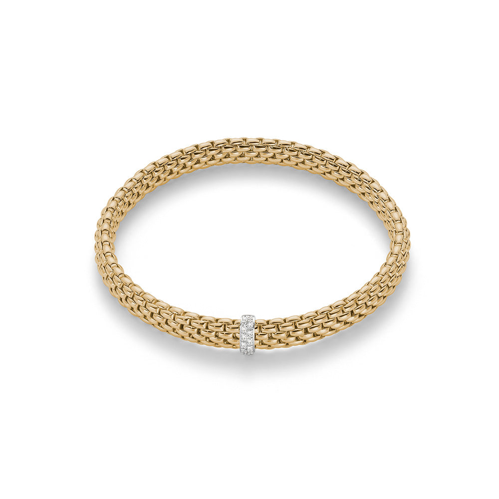FOPE Flex'it Vendôme 18ct Gold & Diamond Bracelet