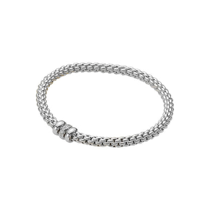 FOPE Flex'it Solo 18ct White Gold & Diamond Bracelet