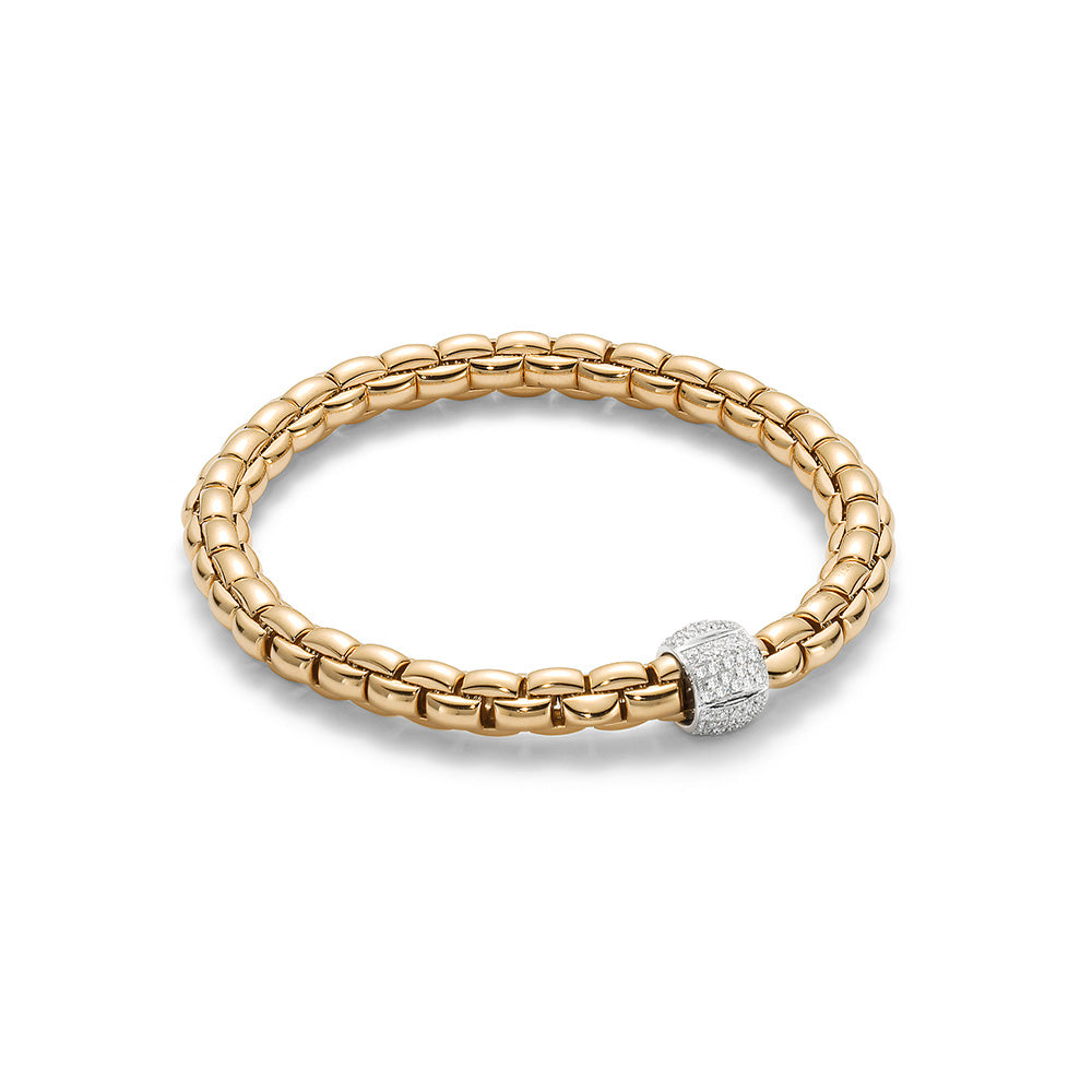 FOPE Flex'it Eka 18ct Gold & Diamond Bracelet