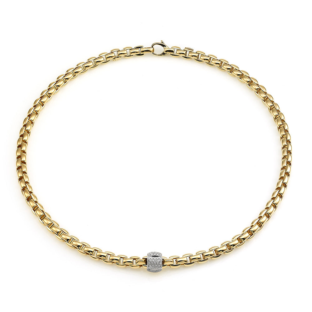 FOPE Flex'it Eka 18ct Gold & Diamond Necklace