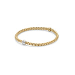 FOPE Flex'it Eka Tiny 18ct Gold & Diamond Bracelet