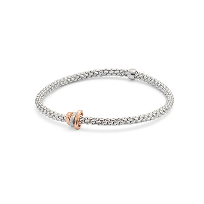 FOPE Flex'it Prima 18ct White Gold & Diamond Bracelet