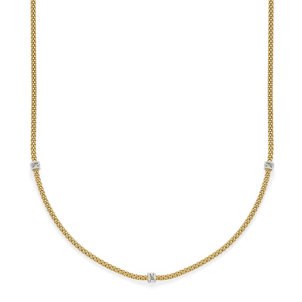 FOPE Flex'it Prima 18ct Gold & Diamond Necklace