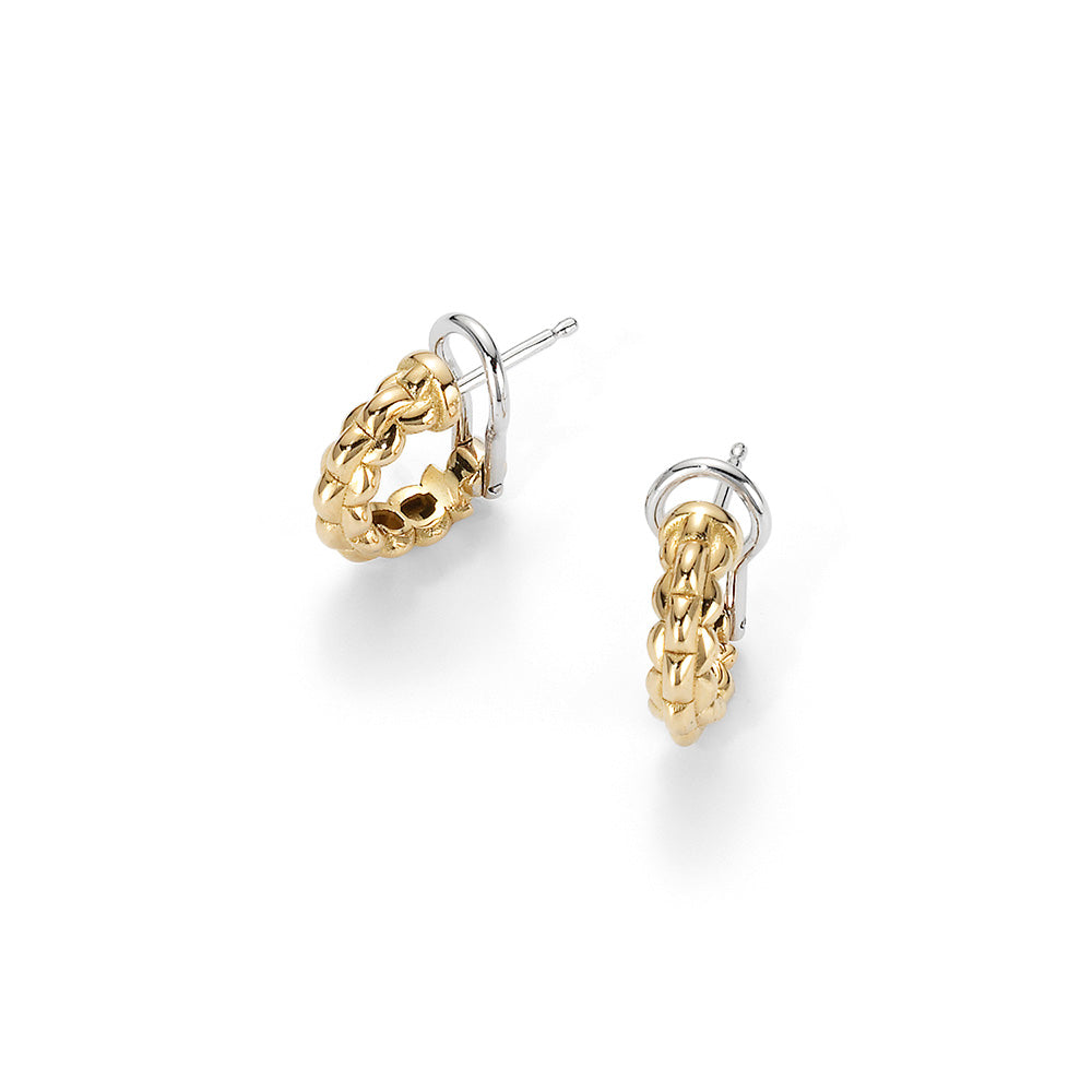 FOPE Flex'it Eka Tiny 18ct Gold Hoop Style Earrings