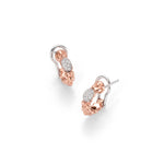 FOPE Flex'it Eka Tiny 18ct Gold & Diamond Hoop Style Earrings