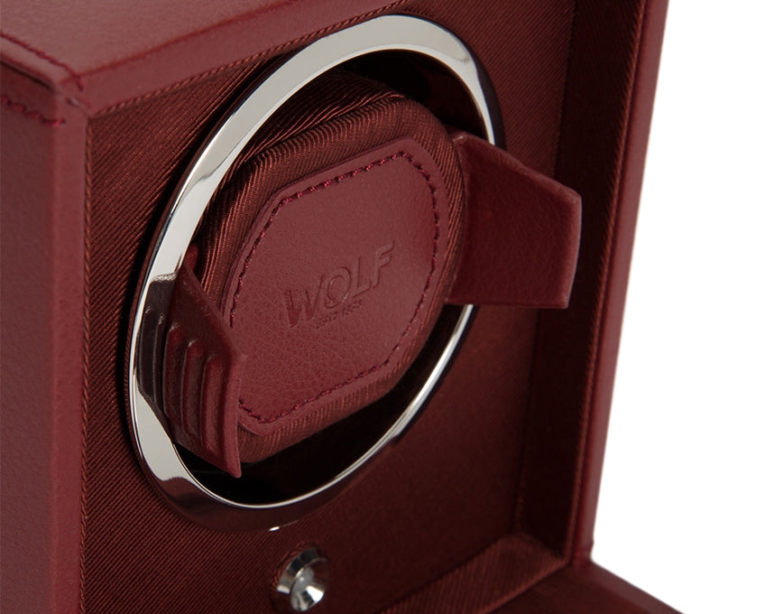 WOLF Bordeaux Cub Single Winder with Cover Watch Winding Box 461126
