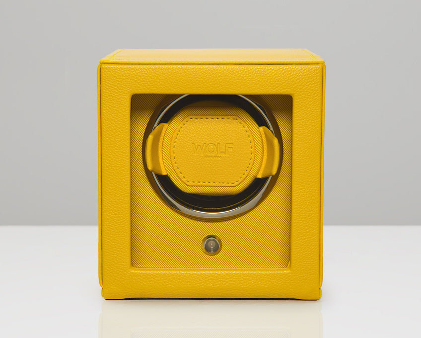 WOLF Yellow Cub Single Winder with Cover Watch Winding Box 461192