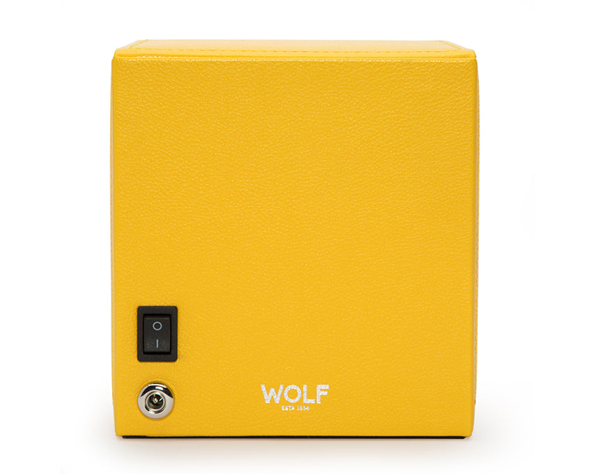 WOLF Yellow Cub Single Winder with Cover Watch Winding Box 461192