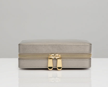 WOLF Palermo Pewter Travel Zip Jewellery Case 213678