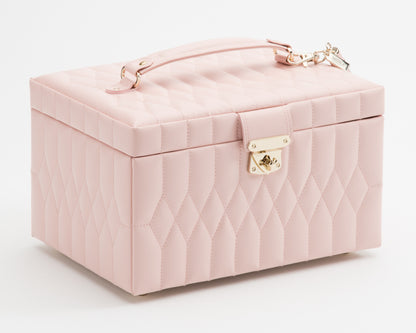 WOLF Caroline Rose Quartz Medium Jewellery Box & Travel Case 329715