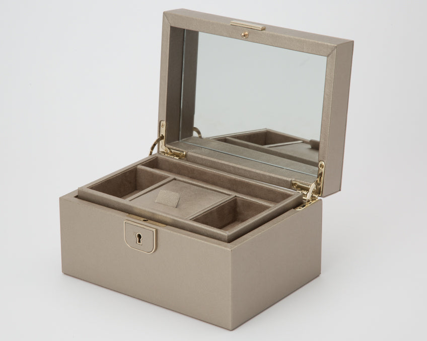 WOLF Palermo Pewter Small Jewellery Box 213178