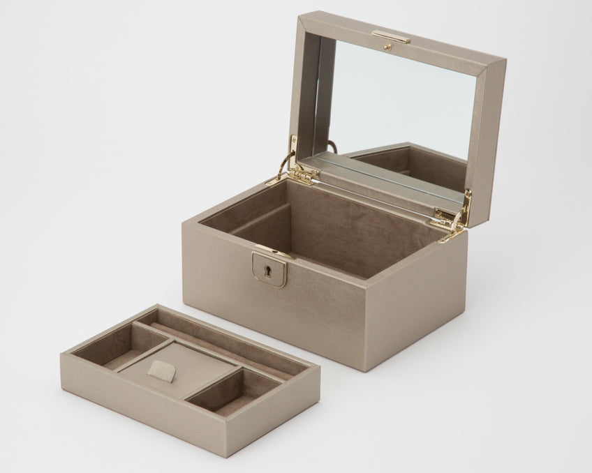 WOLF Palermo Pewter Small Jewellery Box 213178
